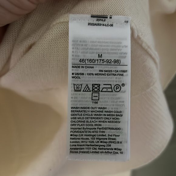 Banana Republic merino wool sweater mock neck | Ivory - Picture 4 of 5